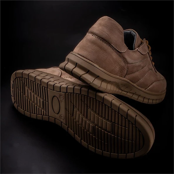 M2S Vizon Hakiki Nubuk Deri Erkek Casual Ayakkabı - Resim 8