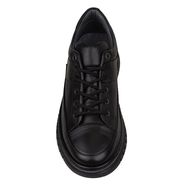 Slayka Siyah Charisma Leather Erkek Bağcıklı Casual Ayakkabı - 4