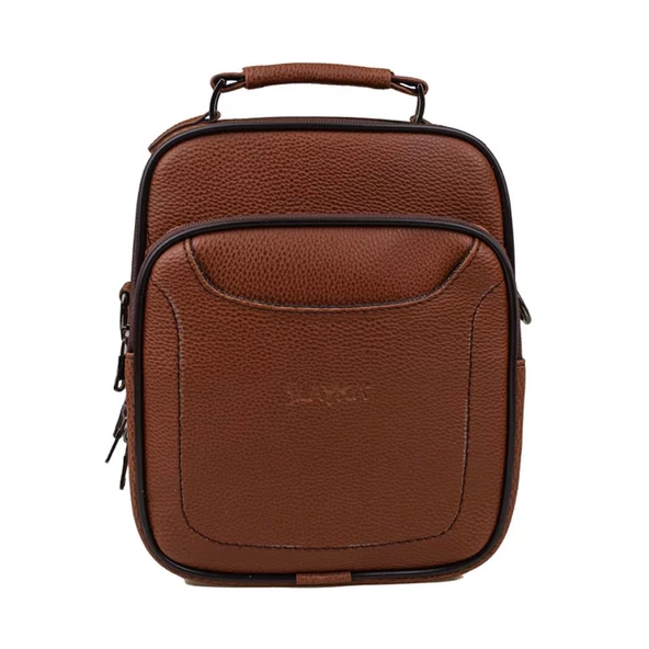 Slayka Taba Büyük Boy Deri Erkek El Çantası - 2