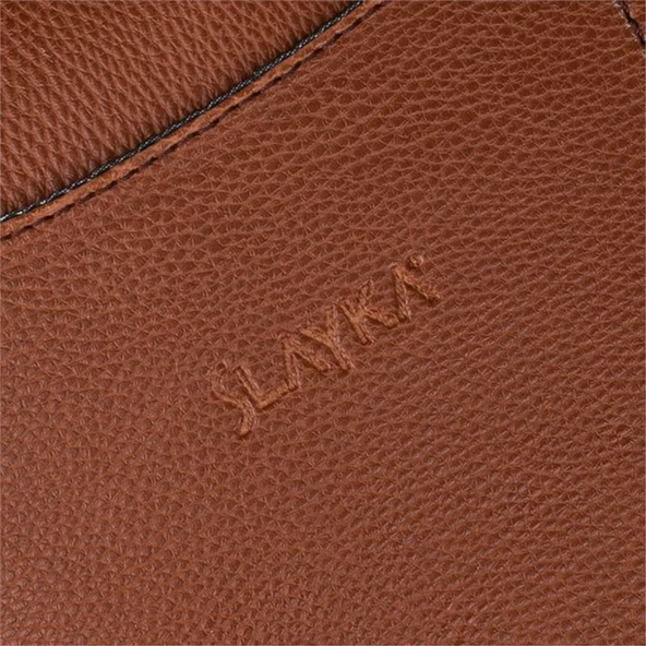 Slayka Taba Büyük Boy Deri Erkek El Çantası - 6