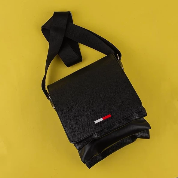 Trend Adımlar Siyah Sporty Cover Büyük Boy Kapaklı Spor Çanta - 5