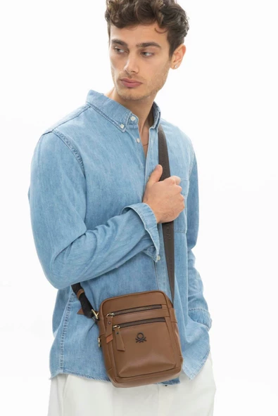 Benetton Taba Floter Erkek Casual Çapraz Çanta BNT 1008 - 4