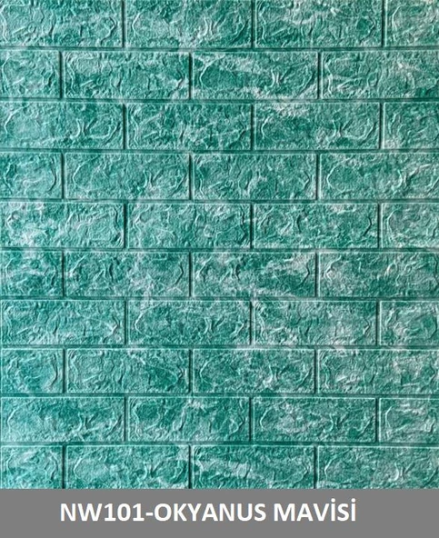 Renkli Duvarlar 7 Renk Seçeneği Kendinden Yapışkanlı Duvar Kaplama Kağıdı Paneli - 2