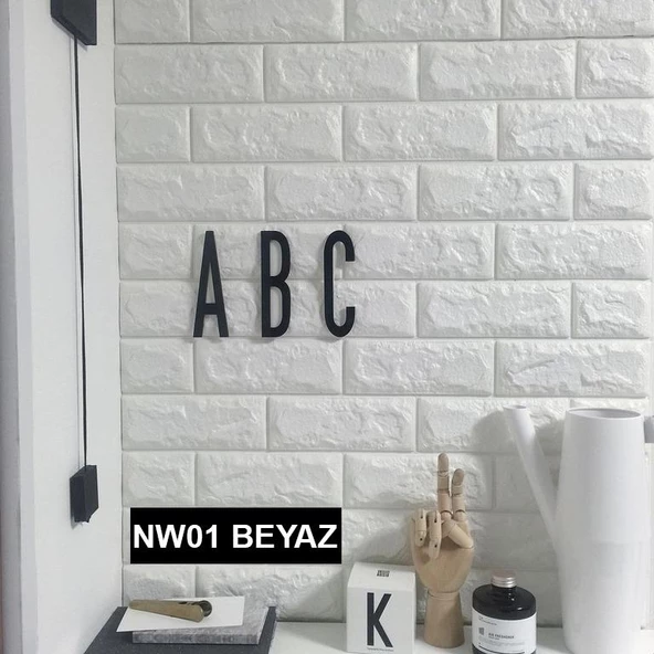 Renkli Duvarlar 7 Renk Seçeneği Kendinden Yapışkanlı Duvar Kaplama Kağıdı Paneli - 8