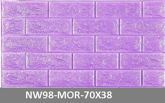 Renkli Duvarlar Kendinden Yapışkanlı Panel 70X38 Cm 0,26 M2 Duvar Kağıdı Dokulu - 7