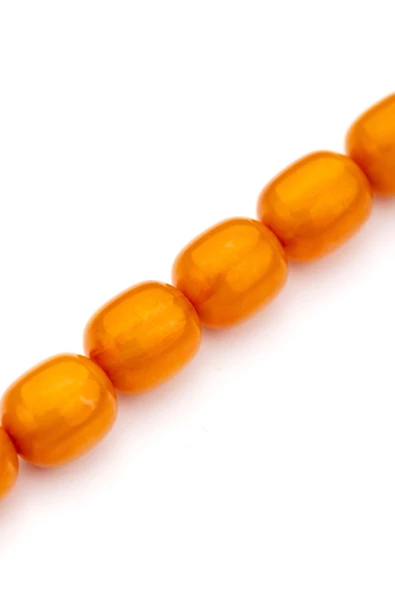 Zarif ve Şık Çift Püsküllü Sıkma Kehribar Tesbih - Resim 3