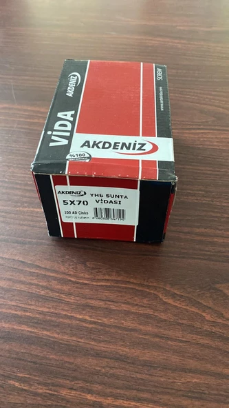 Akdeniz 5 x 70 200 Adet Akdeniz Sunta Vidasi