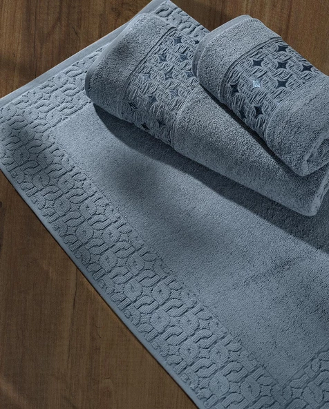 Soley | Oppolo | Extra Yumuşak Pamuk Eponj 3'lü Havlu Seti - 5