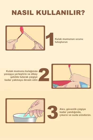 Trade Bazaar Doğal Kulak Temizleme Mumu 2 Adet - 3