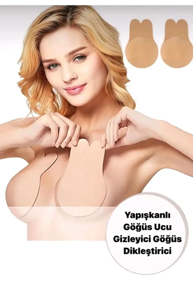 Hayalet Sütyen Ten Göğüs Ucu Kapatıcı, Gizleyici ve Göğüs Dikleştirici - 7