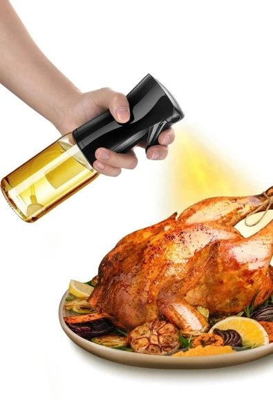 Çok Amaçlı Cam Şişe Püskürtmeli Dağıtıcı Spreyli Yağdanlık Limonluk Sirke Sosluk Cam Şişe - 3