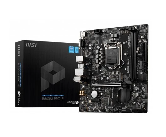 Msı B560M PRO-E DDR4 S+V+GL 4800(OC)Mhz HDMI M.2 m 1200p (mATX)