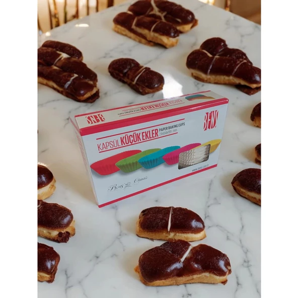 KÜÇÜK EKLER ( 54x24x18 ) BEYAZ KAPSÜL 1.000 Lİ - Resim 2