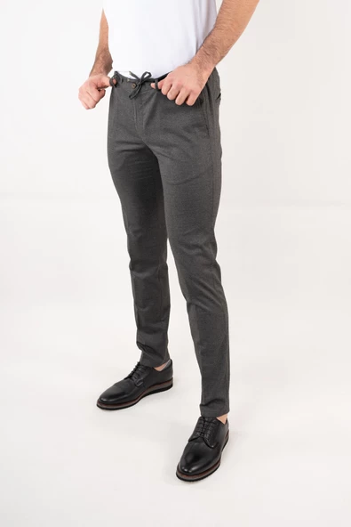 ECER SLİMFİT ERKEK BELİ LASTİKLİ PANTOLON - 2