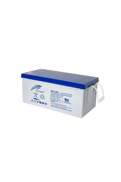 RİTAR JEL AKÜ DG12-200 (12V200Ah) Deep Cycle - 2