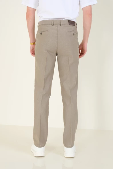 Erkek Yan Cep Pantolon Bej - 5