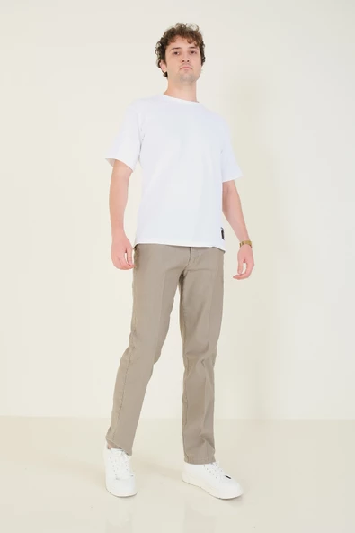 Erkek Yan Cep Pantolon Bej