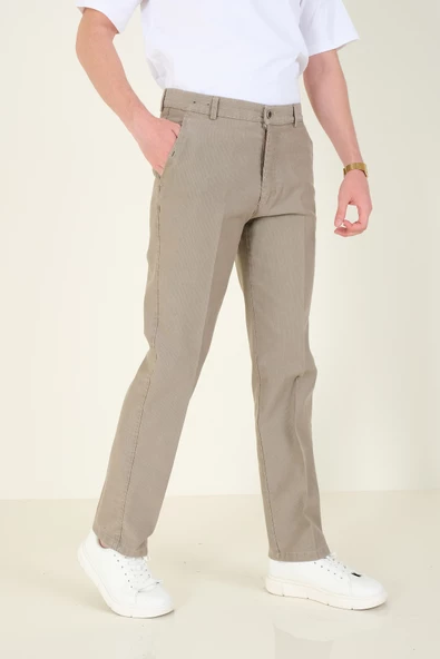 Erkek Yan Cep Pantolon Bej - 3