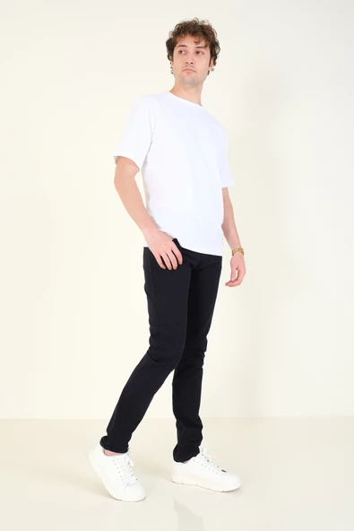 Erkek 5 Cep Kanvas Pantolon Lacivert