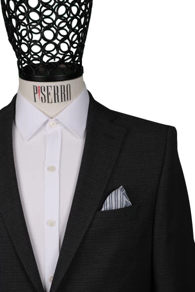 Slim Fit Antrasit Rengi Ceket - 2