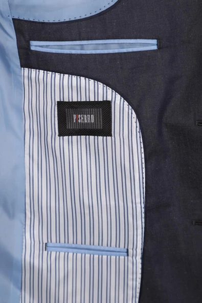 Slim Fit Pamuklu Gri Takım Elbise - 4
