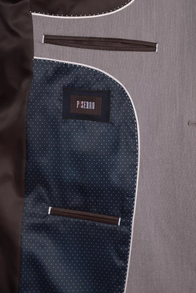 Slim Fit Gri Takım Elbise - 5