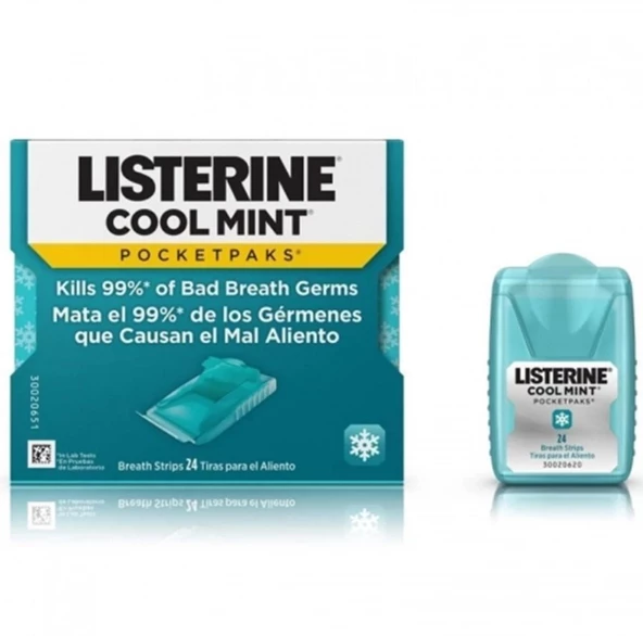 Listerine Cool Mint Pocketpaks 24'lü