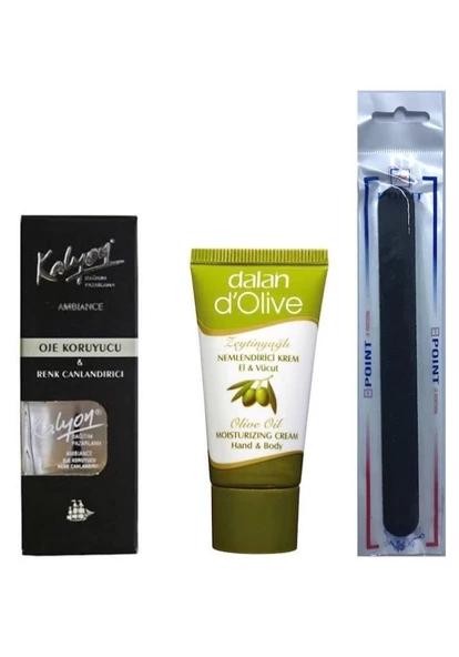 Kalyon Oje Koruyucu + Dalan Krem 20 Ml + Tırnak Törpüsü ürün görseli