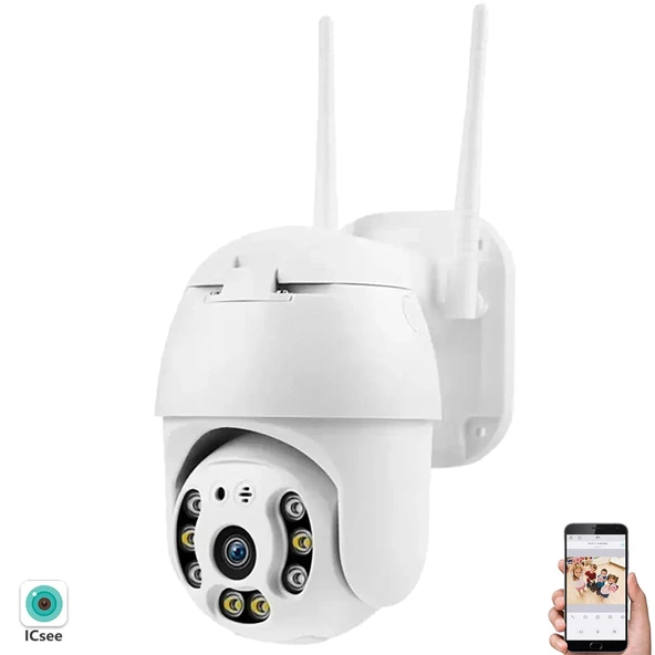 Radex RX-88AI Smart Güvenlik Kamerası 4mp Wi-Fi Ptz Renkli Gece Görüş