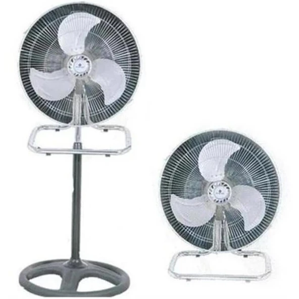 RUBENIS RBS20 PLUS PRO 18 INCH 46CM SANAYİ TIPİ VANTİLATÖR SİYAH MAVİ - 4