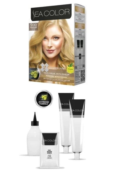 Sea Color 9/00 Saç Boyası Yoğun Sarı 100 ml x 2 Kutu - 2