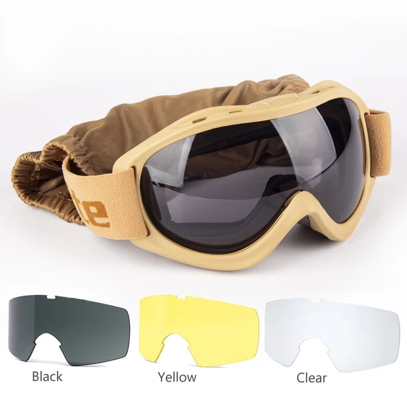 Evolite Ballistik Protector Goggle - Coyote MIL-PRF - 2