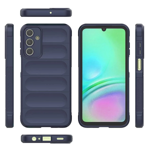 Galaxy A15 Uyumlu Kılıf Esnek TPU Oyuklu Arka Yüzey Tasarımlı Etnik Silikon Kapak - 4
