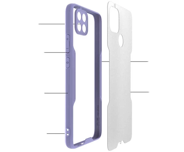 Oppo A15 Uyumlu Kılıf Parfe Kapak - 3