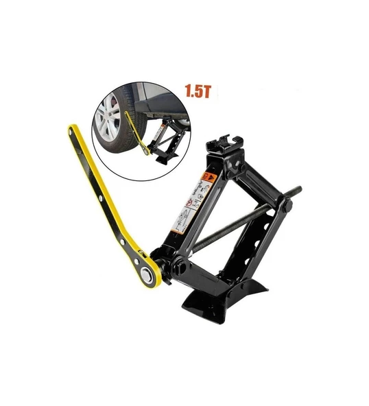 1,5 Ton Cırcırlı Kriko Makaslı Mekanik - Resim 4