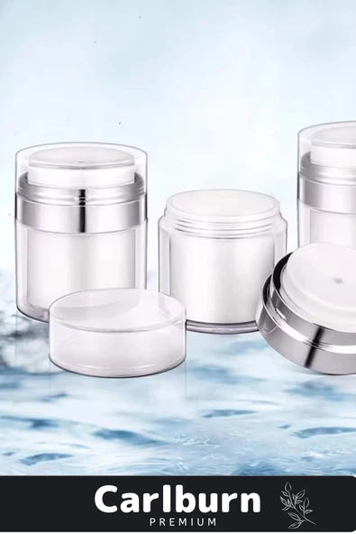 Premium Üretim Yüksek Kaliteli Vakum Basınç  Hava Almayan Geçirmeyen Krem Losyon Kavanozu 50 Ml - 2