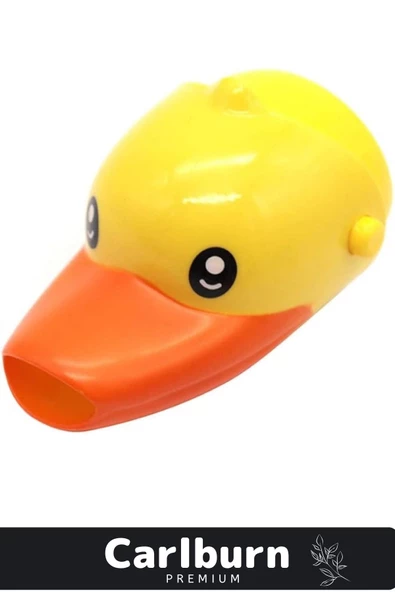 Özel Üretim Dayanıklı PRatik Kolay Montaj Çocuk İlgi Çekici Eğlenceli Sevimli Ördek Musluk Başlığı - 3