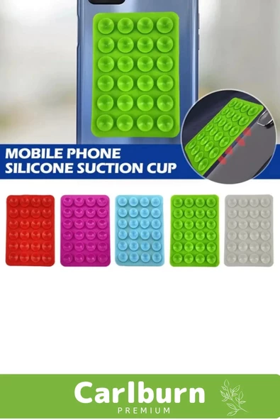 Özel Üretim Sağlam Yapışkan Güçlü Tutucu Vantuzlu Silikon Malzeme Cep Telefonu Kapağı Sabitleme Pedi - 3