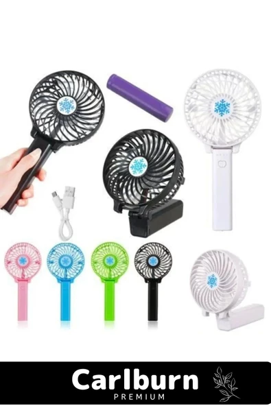 Cep Boyu Usb Şarjlı 3 Kademeli Sessiz Taşınabilir Mini Fan Pervaneli Soğutucu Küçük Vantilatör - 4