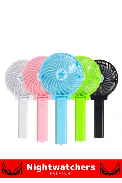 Taşınabilir Cep Boyu Usb Şarjlı 3 Kademeli Sessiz Mini Fan Pervaneli Soğutucu Küçük Vantilatör - 2