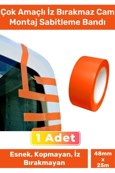 Özel Üretim Çok Amaçlı Araba Kopmayan İz Bırakmaz PVC 25 Metre Cam Montaj Sabitleme Bandı - 1 Adet ürün görseli