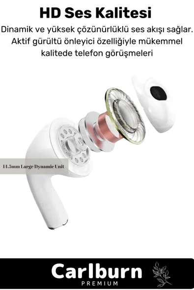 Premium 3. Nesil Ios Android Uyumlu Bluetooth Kulaklık Özel Seri Kulak Içi Kablosuz Kulaklık - 2