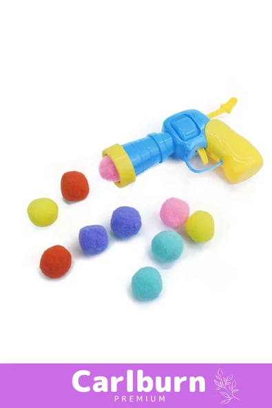 Premium Seri Evcil Hayvan Tabancalı Hareketli 30 Peluş Toplu Top Atan İnteraktif Kedi Oyuncağı Seti - 2