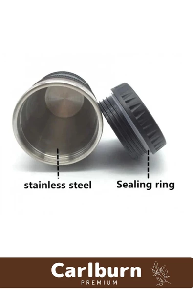 Paslanmaz Çelik Objektif Görünümlü Sevgili Hediye İlginç Lens Kupa Çelik Kahve Çay Termos Mug Bardak - 2