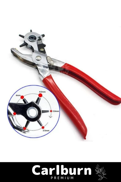 Özel Üretim 6 Başlıklı Delik Açıcı Perçin Prensi Erkek Kadın Pantolon Kemer Delme Pensesi - 3