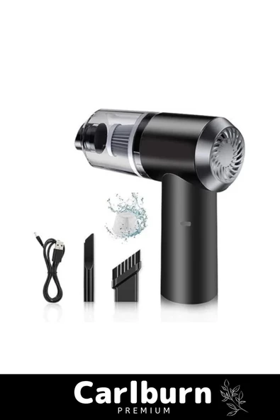 Premium 9000Pa Çekiş 4000mAh Pil Otomatik Aydınlatmalı Taşınabilir Katlanabilir Akülü Araç Süpürgesi - 4