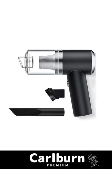 Premium 9000Pa Çekiş 4000mAh Pil Otomatik Aydınlatmalı Taşınabilir Katlanabilir Akülü Araç Süpürgesi - 5