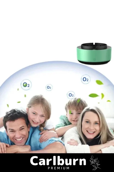 Özel Tasarım Şık Dekoratif Yıkanabilir Pilli Kötü Koku Engelleyen Dumanı İçine Çeken Kül Tablası - 3