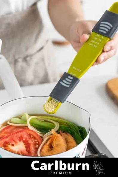 Özel Üretim Pratik Gıda Ölçüm Şeker Tuz Kahve Baharat Hassas Ayarlanabilir Ölçüm Kaşığı - 5