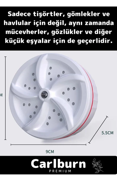 Özel Seyahat Mini Taşınabilir Çamaşır Makinesi Kir Yıkayıcı Kaldırır Kişisel Döner Türbini Yıkayıcı - 3